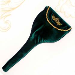 Sarung Keris Bludru hijau bordir PA YYY