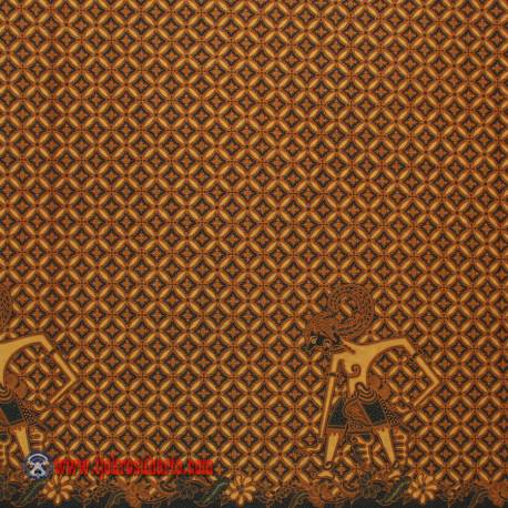 Bahan Sarimbit katun batik printing Sogan  220x105 cm ANS