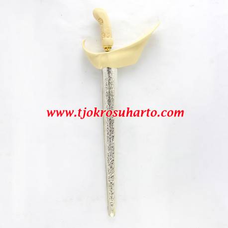 Keris Ladrang Yogya Fiber Tatah perak
