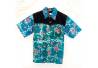 Kemeja Pendek Anak SD print kombinasi polos Tosca HFZ