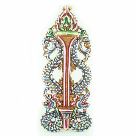 Tempat Keris Dinding Tanggung Nogo Gubet 19x48 cm WYM CTP 069