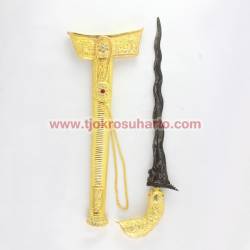 Keris Sulawesi bugis selut rantai pamor putut
