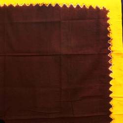 Udheng 1/2 lembar Panji Wilis Coklat Plisir kuning DHJ 042