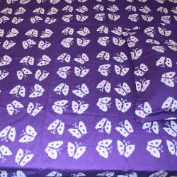 Sprei / Bedspread Katun double 2x2 m  4 Bantal + 2 Guling ungu MHD