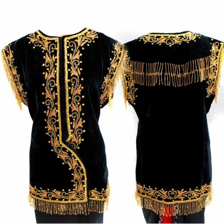 Baju Golek Yogya Bludru Minyak XL Hitam SGM