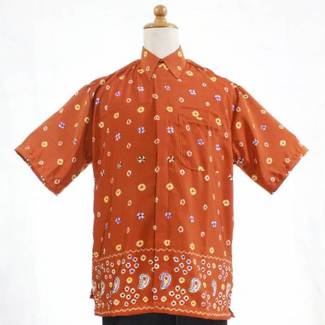 Kemeja Pendek DMB 047 sandwash Jumputan