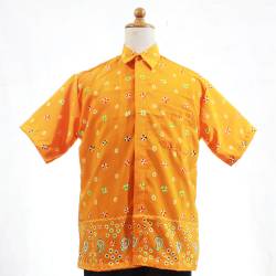 Kemeja Pendek DMB 051 sandwash Jumputan