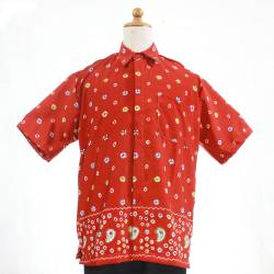 Kemeja Pendek DMB 055 sandwash Jumputan