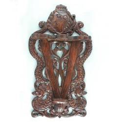 Tempat Keris Dinding Doubel tombak tengah Nogo PB 33X57 cm WYM