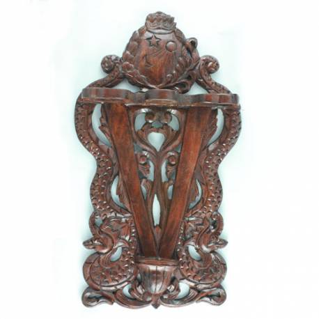 Tempat Keris Dinding Doubel tombak tengah Nogo PB 33X57 cm WYM