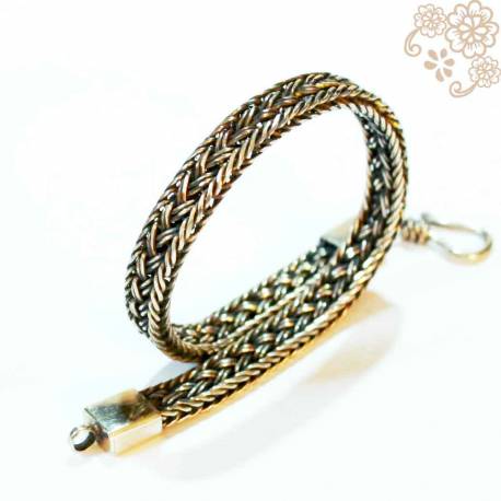 Gelang Alpaka Kepangan kecil (24) SRE