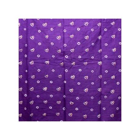 Bahan 2 m Kebayak Kembang cengkeh Tritik Ungu SRL