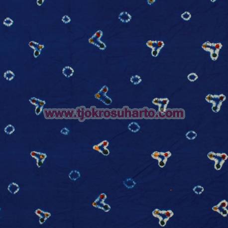 Bahan 2 m Kebayak Kembang cengkeh Biru tua MYT