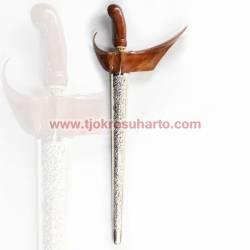 Keris Ladrang Yogya Akasia Tatah perak