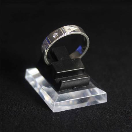 Cincin Perak 925 polos Batu Circon   HTS
