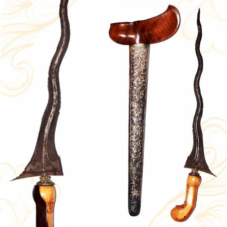 Keris Luk 9  Kidang malar Ulo tirto Majapahit (A1) NS