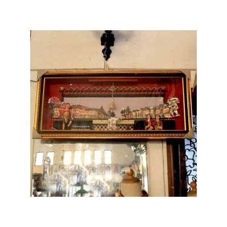 Pigura Dalang sinden gareng wayang kulit 100x45X13 cm Punokawan WWW