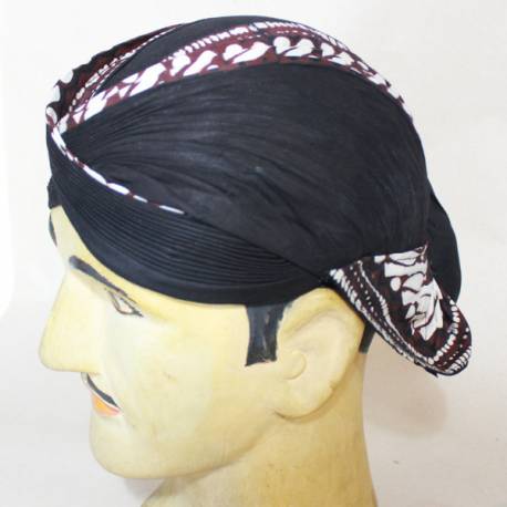 Blangkon Yogya Cap DHC 001 Blumbangan Hitam 58