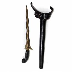 Keris Ladrang Madura cobra Nogo Kuning kerawang HMD