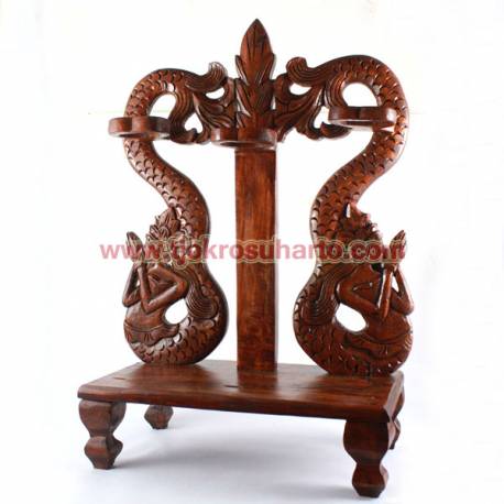 Standar keris duduk lung putri duyung isi 3 16x20x48 cm WYM
