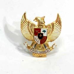 Hiasan Mobil Garuda Pancasila Cor Emas 8 cm GCC 326