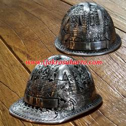 Helm Proyek Almunium ukir Rig boor minyak 23x16x30 cm TPN