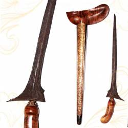Keris Mundarang Kulit Semongko Lurus Mataram (B1NS)