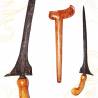 Keris Jalak Tilam Upih Kulit Semongko Lurus Mataram (B1)