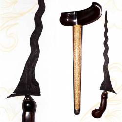 Keris Spokal  Pamor Luk 13 Kulit Semongko Mataram (B2)