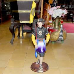 Patung Prajurit Kraton 60 cm Nyutro Hitam GND