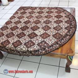 Taplak Meja Bulat batik cap Sogan E 1,5 m ANS