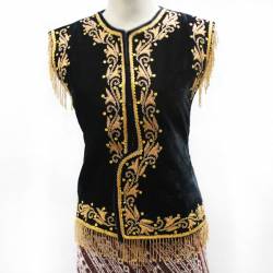 Baju Golek Yogya Bludru Minyak M Hitam SGM