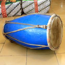 Kendang Ketipung pelem Cat Biru/Merah WYD SRN