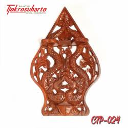 Tempat Keris Dinding Doubel  Gunungan 32x54 cm WYM (1)