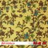 Bahan hem/rok printing sogan Colet mawar biru 240x100 cm cm EST