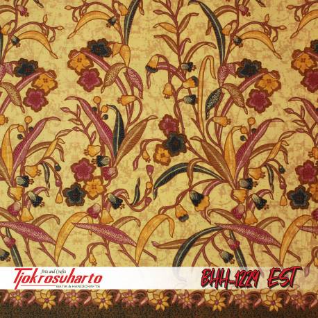 Bahan Hem/rok printing Cendrawasih colet bledak 220x105 cm EST