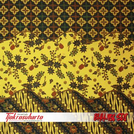 Bahan Hem/rok batik printing sogan cabut colet Tiga negeri boket bledak SDI