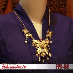 Kalung antik emas batu FMM 611